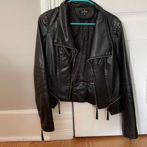 Lulus Black Faux Leather Jacket